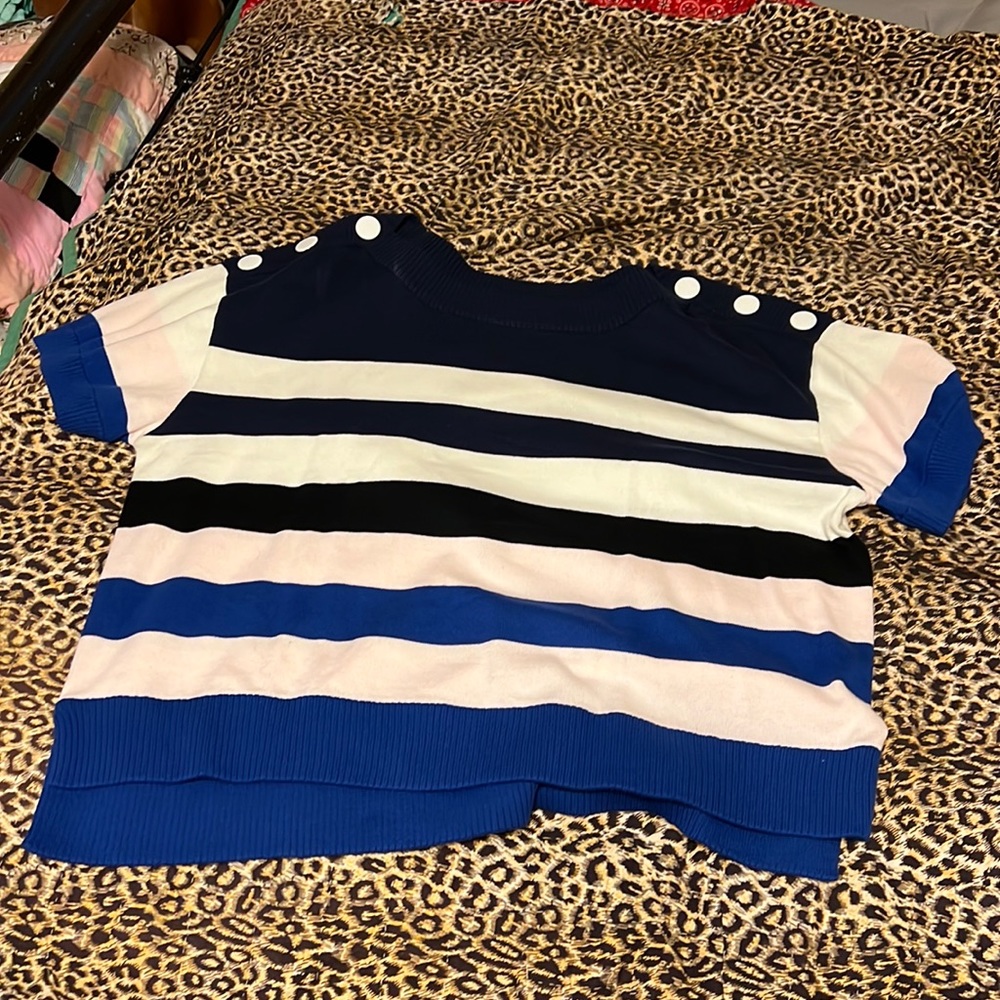 Cabi short sleeve sweater